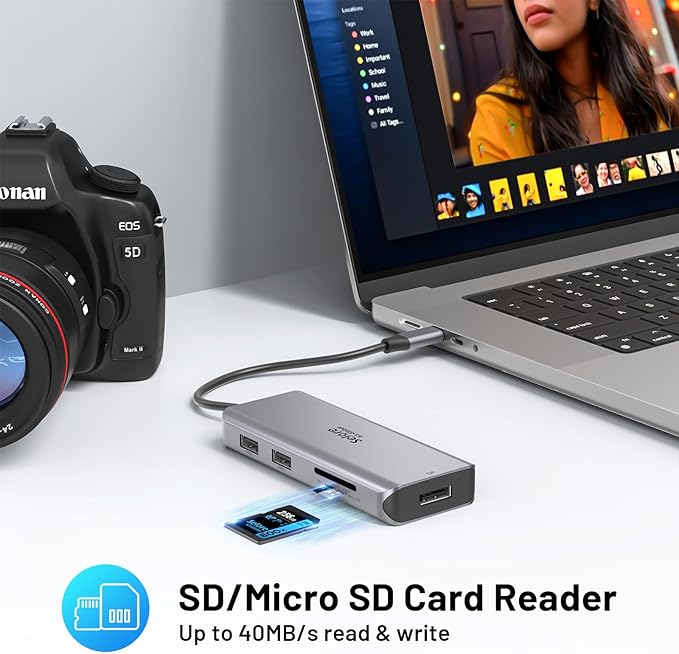 USB C Docking Station Dual Monitor, 9 in 1 Triple Display Docking Station to Dual HDMI Adapter Displayport SD TF Card Reader 2USB 2.0, 1 USB 3.0, 100W PD for USB C Thunderbolt 3/4 Laptops