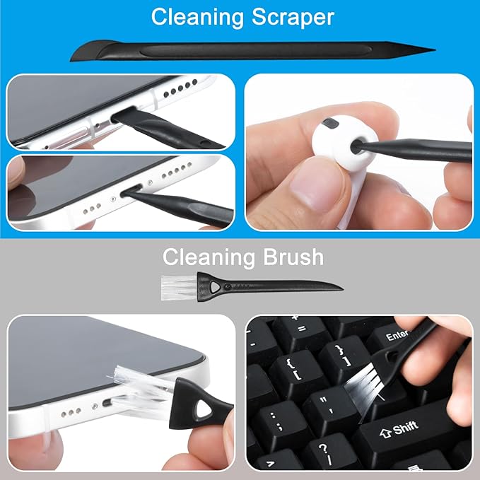 walrfid 4 Pack Screen Cleaner Spray, Car Touchscreen Mist Cleaner, Electronic Laptop Cleaning Kit for Computer, Cellphone, iPad, iPhone, MacBook, TV Monitor, Tablet, Car Display(Pink Grey Black Cream)