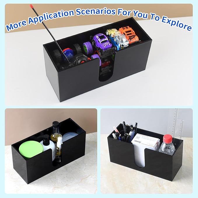 Paper Towel Holder for Countertop,Black Acrylic Napkin Dispenser-Multifold/C-Fold/Z-Fold Trifold Paper Towel Dispenser for Bathroom Kitchen Restaurant Toilet - Durable 5mm Thick (1)