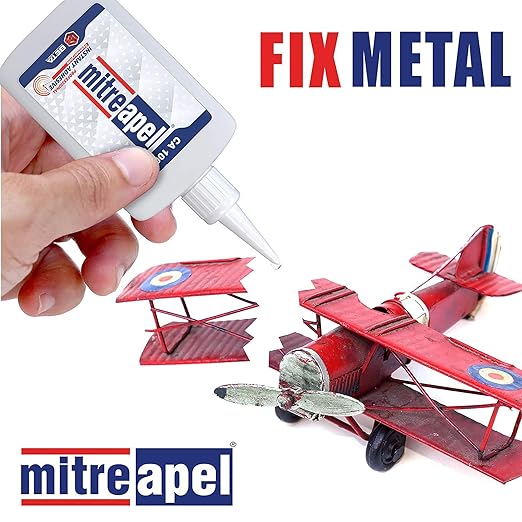 MITREAPEL Super CA Glue (22 x 3.5 oz) with Spray Adhesive Activator (22x13.5 fl oz) Cyanoacrylate CA Glue with Accelerator for Wood, Plastic, Metal, Leather, Ceramic, Crafting&Building (22 Pk)