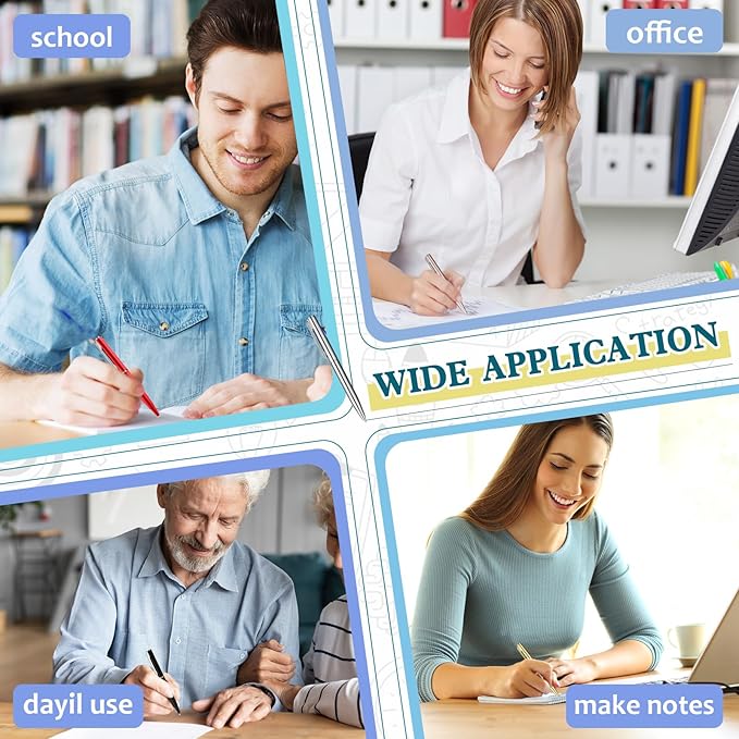 Teling 72 Pcs Small Ballpoint Pen Mini Pens Bulk 4 Inch Short Small Tiny Black Ink Ballpoint Writing Tool for Notebook Pockets Signature Notepads School Office(Multi Colors,Classic Style)