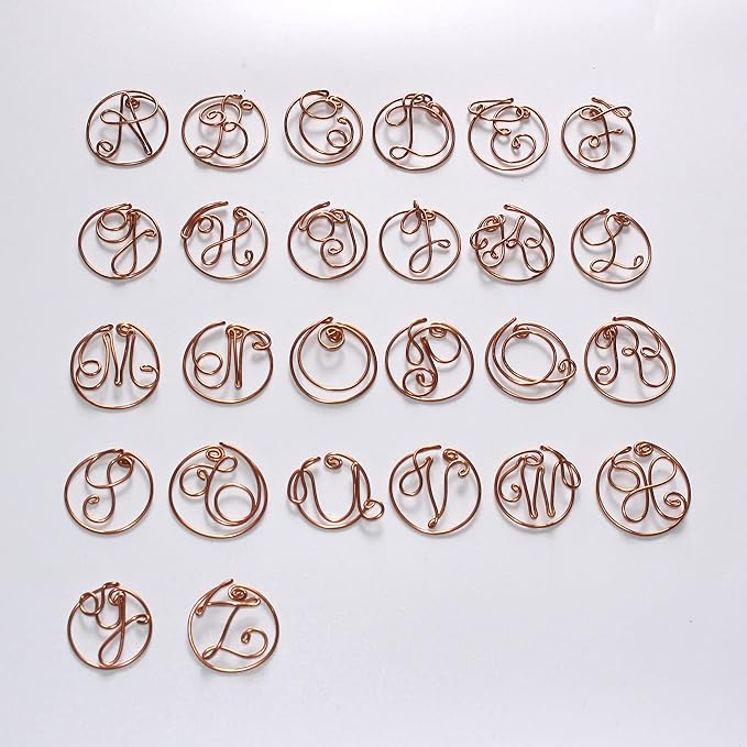 Personalized Initial Copper Card, Copper Initial, Anniversary Card for Her, Couple, Gift for Her (Z)