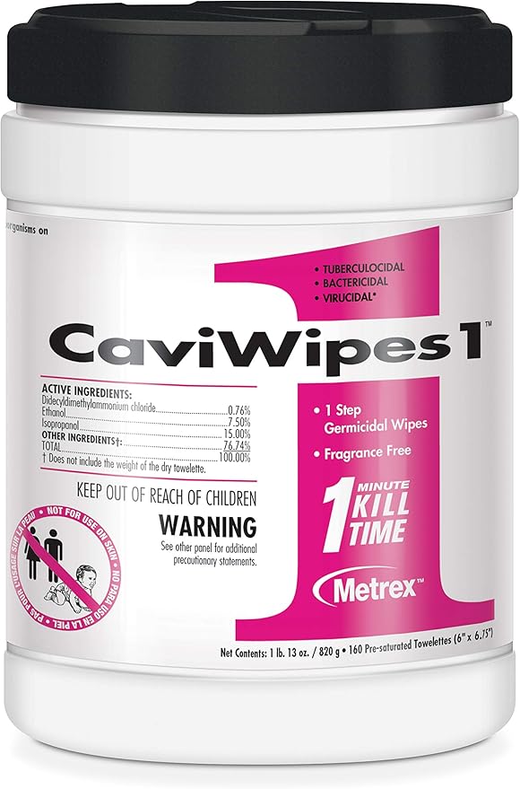 Surface Disinfectant 6 X 6-3/4 Inch, 160 Count (Case of 12 Canisters) - 13-5100