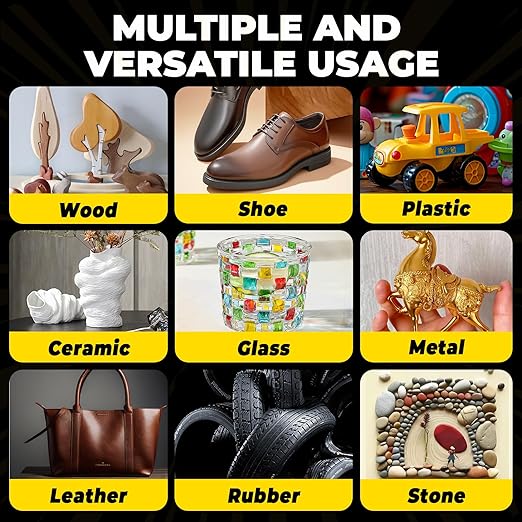 Super Glue Gel 12x3g CA Glue, Clear Cyanoacrylate Adhesive Single Use for Shoe Sole Repair Ceramic Plastic Model Metal Wood Aquarium Leather Pottery Glass, Food Safe Strong and Instant Bonding