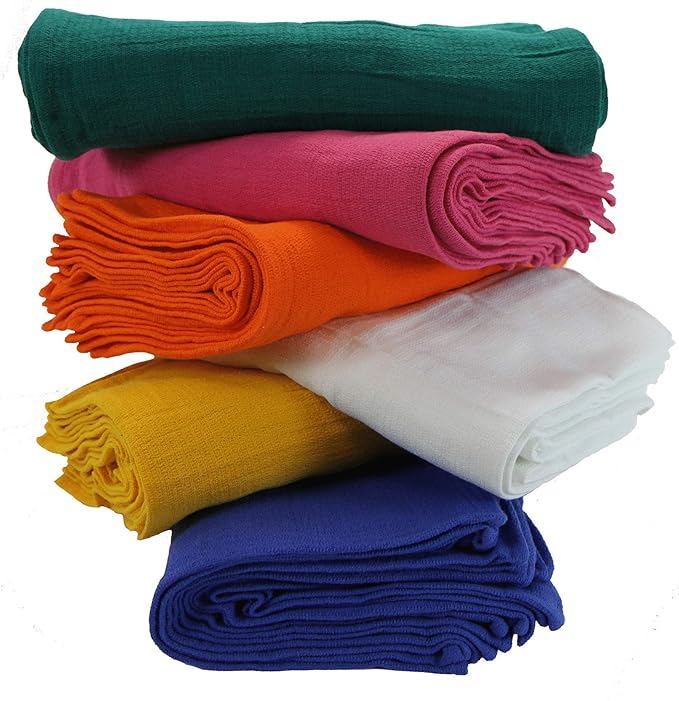 Arkwright Surgical Huck Towels - (Bulk Case of 120) Lint Free & Highly Absorbent Pre-Treated Cotton Cleaning Cloths, Perfect for Medical, Auto Detailing, Window, and Shop, 16 x 26 in, Orange