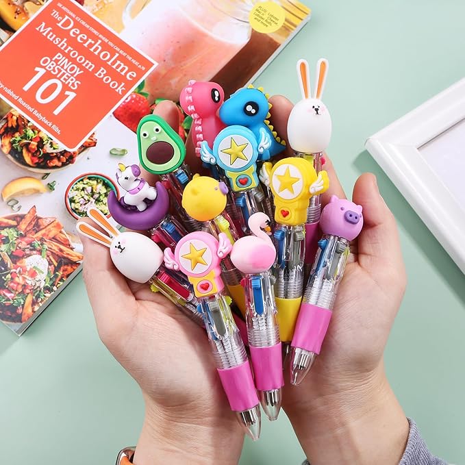 62 Pack Multicolor Mini Pens Bulk Set - Assorted Vibrant Colors Cute Ballpoint Pens for Kids Students, Classroom School Supplies, Birthday Party Favors, Valentine's Day Gifts for Children Boys Girls