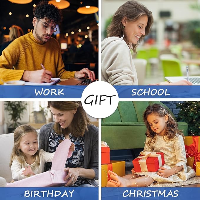 Spiral Notebook, Hardcover B5 College Ruled Notebooks, 300 Pages Notebooks for Work and School, 110 GSM Thick Papers Journals for Writing, Office Supplies for Women and Men Black B5