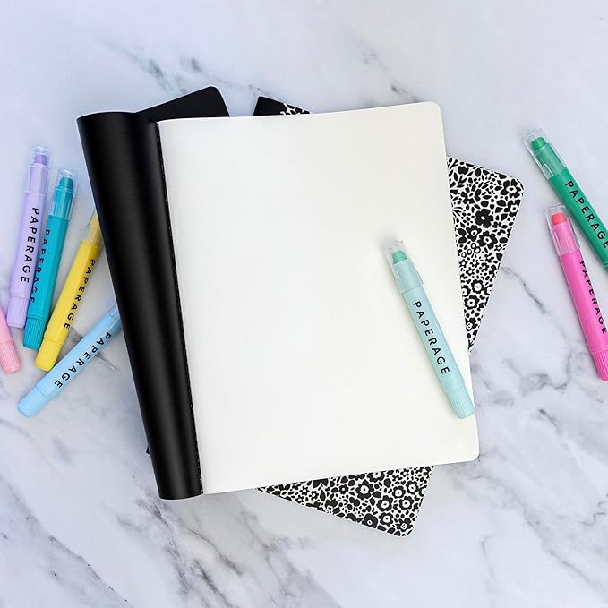 PAPERAGE Soft Cover Lined Journal Notebook, 2 Pack, (Burgundy), 100 Pages, Large 7.5 inches x 9.5 inches, College Ruled, Ideal for Note Taking & Travel Journal