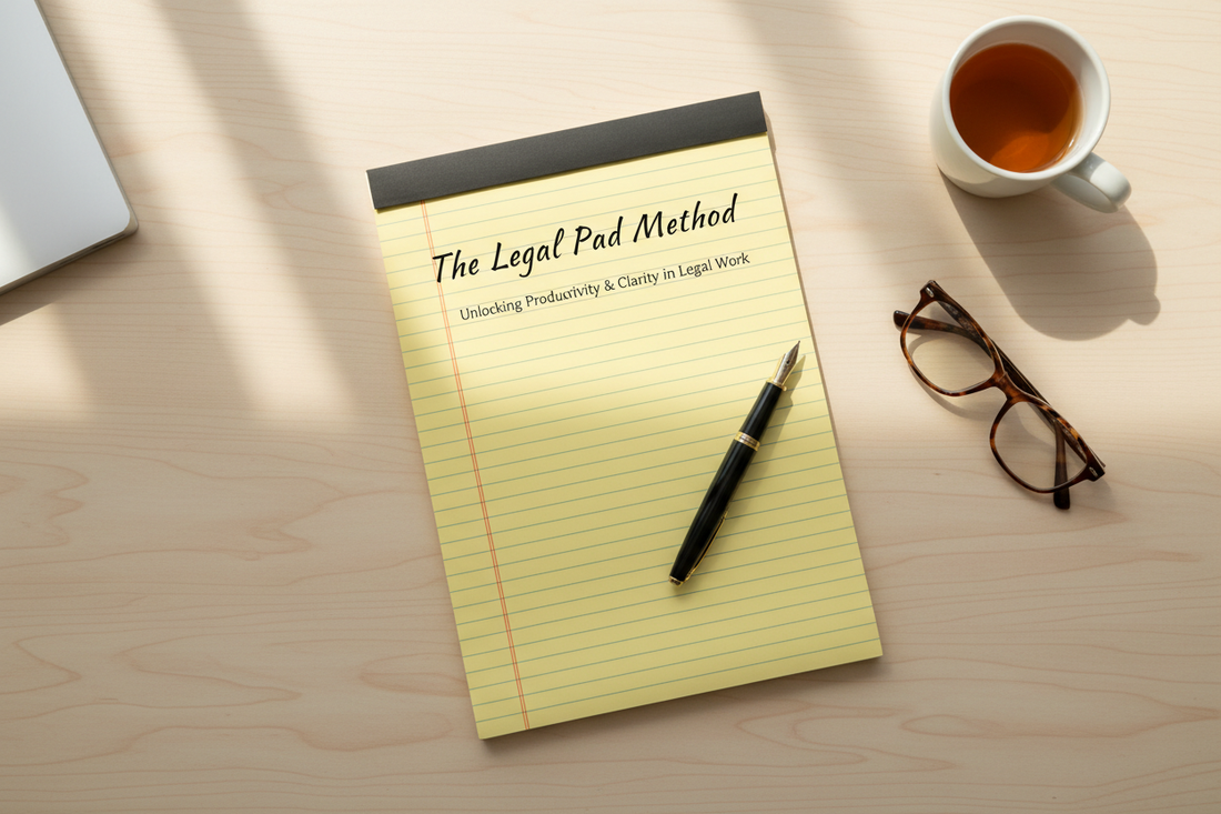 The Legal Pad Method: A Simple Note-Taking System Used by Lawyers, CEOs, and Students