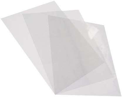 PVC Binding Covers- Clear Gloss - Compatible with GBC, Fellowes and Trubind Binding Machines (8.5x11 10mil, No Tissue)