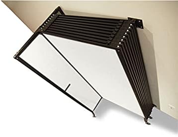 Wall-Mounted Sliding StraightWall Room Divider | Adjustable Widths | Locking Wheels | Room Separator | Up to 15'6" Wide x 4' Tall Cloud Gray Fabric Panels