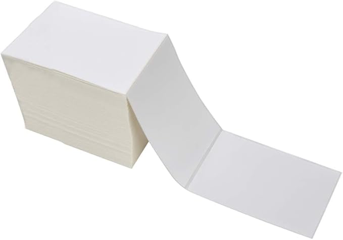 JTIEO 2" x 4" Sticker Labels Direct Thermal Labels 200Pcs Shipping Label, Compatible with Zebra & Rollo Label Printer