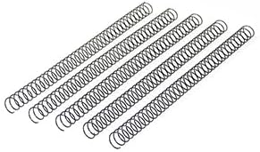 RAYSON 15.9mm Spiral Wire Coil Binding, 3:1 Pitch, 5/8" Metal Spiral Binding Coils 140 Sheets Capacity, Black Color & Pack of 100