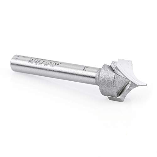 Amana Tool - 56128 Carbide Tipped Pt. Cutting Roundover 19/64 Radius x 19/32 Dia x 1/2 x