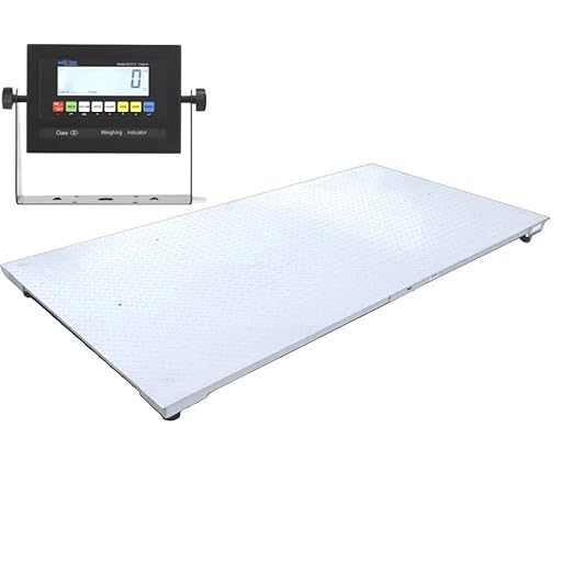 SellEton SL-7x10-2.5K Heavy-Duty, Industrial Floor Scale, Metal Indicator with Platform Scale (84" x 120", 2500 lbs x 0.5 lb)
