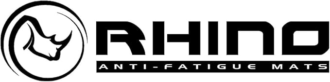 Rhino Mats, American Classic Diamond Anti-Fatigue Mats, Industrial Ergonomic Comfort Standing Mat for Work, Home, Garage, Office, Kitchen or Anywhere (Black 9/16" Thick, 2 FT. x 25 FT.)