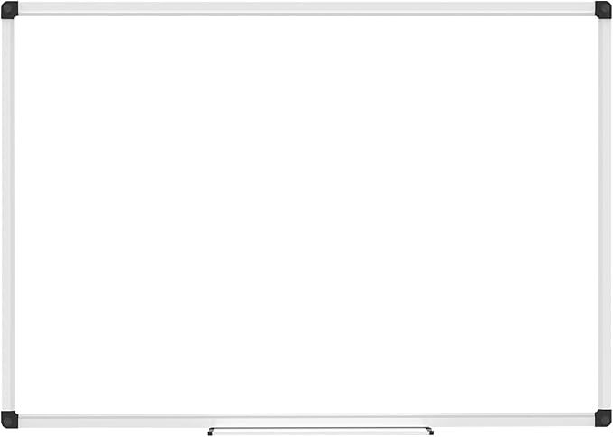 XBoard Magnetic Whiteboard 48 x 36, White Board 4 x 3, Dry Erase Board with Detachable Marker Tray