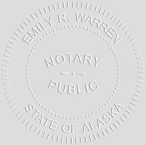 MaxMark Notary Seal Round Pink Embosser for Alaska State - Includes Gold Burst Seal Labels (50 Count)