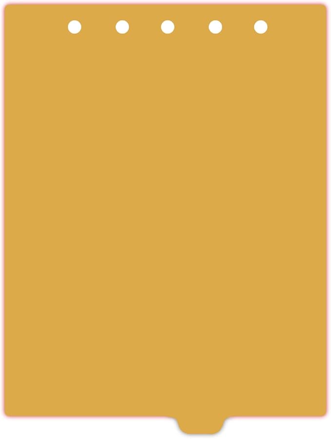 Carstens - Heavy Duty Plastic Ring Binder Dividers, Bottom Tab, 1/9 Cut, Tab 6 Position, US Letter, Gold, Case of 50, (2619-06CS) - Ideal Medical Chart Dividers or Index Tabs for 3 Ring Binders