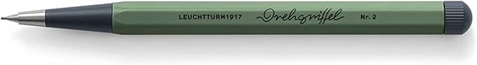 LEUCHTTURM1917 - Drehgriffel Mechanical Pencil - Refillable Writing Stylus with 0.7 mm HB Graphite Lead (Olive)