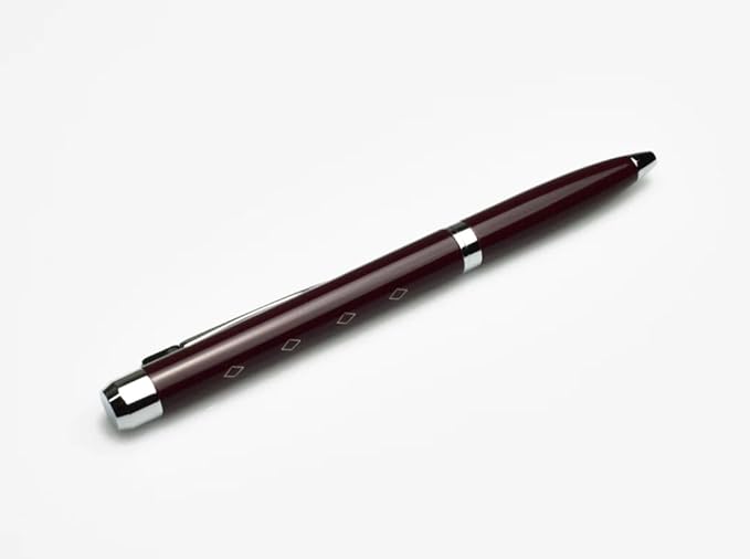 Model 28 Shortstock, Small Medium Tip Ballpoint Pen, Metal with Lacquer, Black Ink, 6 colors (Maroon)