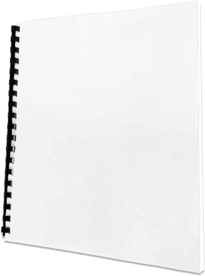TOTiyea 200 Pack 8 Mil PVC Binding Presentation Covers, Clear Report Covers for Binding,8.5x11 Inches,Letter Size