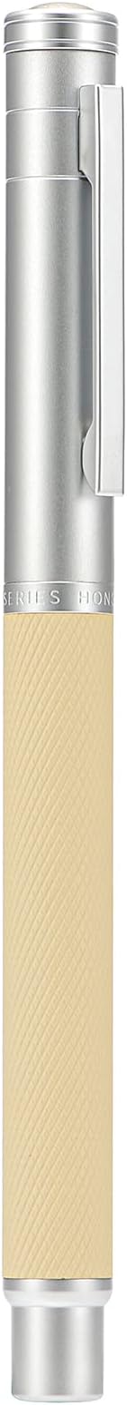 Silver Birch Forest Aluminum Fountain Pen Bent Nib (Fine to Broad) with Metal Box Fude Pen Set By Asvine