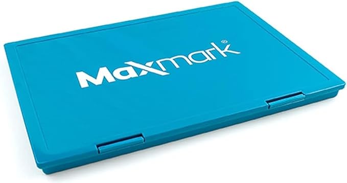 MaxMark Extra Large Brown Ink Stamp Pad - 8.25" x 11.5" - Industrial Felt Pad - Brown Color