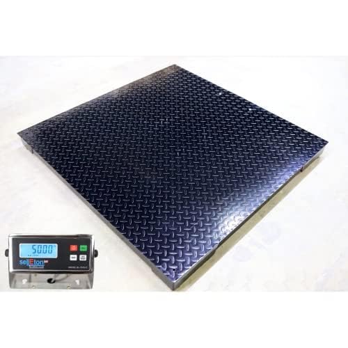 Liberty Scales Heavy Duty Industrial 36" x 36" Floor Scale with 3’ x 3’ Pallet Scales for Warehouse or Shipping Weighing | 1000 lbs x 0.2 lb