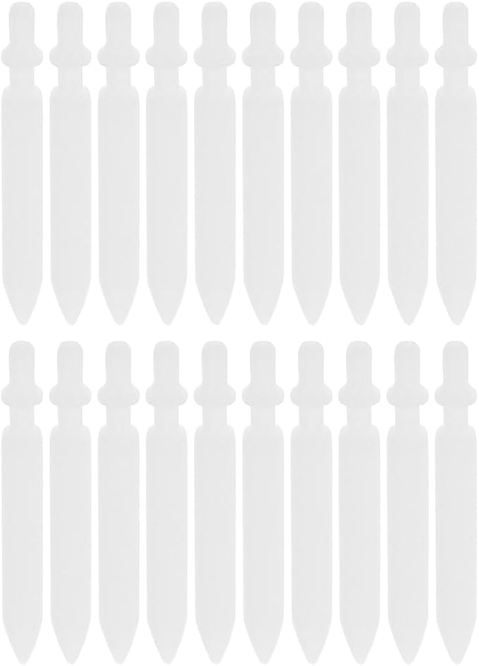 STOBOK 20Pcs 0.7mm Acrylic Paint Marker Replacement Nibs - Refillable Nylon Pen Tips for Paint Markers, White