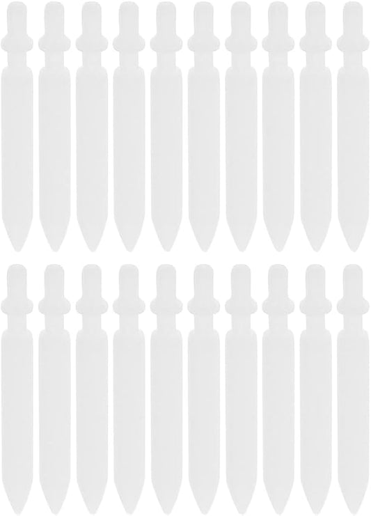 STOBOK 20Pcs 0.7mm Acrylic Paint Marker Replacement Nibs - Refillable Nylon Pen Tips for Paint Markers, White