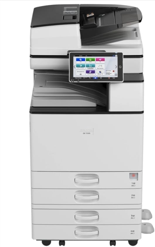 RICOH IM C3000 Color Laser Multifunction Copier - 30ppm, Copy, Print, Scan, Auto Duplex, Network Connectivity, WiFi, Postscript3 Supplement (Renewed)