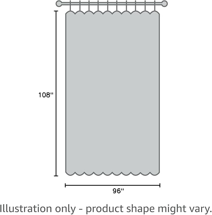 BONZER Room Divider Curtain Grommet Thermal Insulated Wide Blackout Curtains for Bedroom Living Room, 96L x 108W Inch (8L x 9W ft), 1 Panel, Black