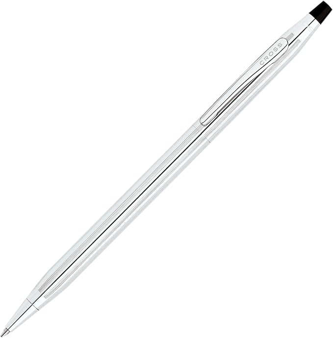 Cross Classic Century Refillable Ballpoint Pen Presented in a Luxury Gift Box - Medium Point, Black Ink, Lustrous Chrome