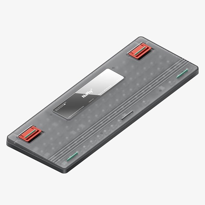nuphy Air96 V2 Wireless Mechanical Keyboard,100 Keys RGB Backlit Keyboard,Supports Bluetooth 5.1,2.4G and Wired Connection,for PC/Laptop/Windows/Mac -Grey Gateron Aloe Switch
