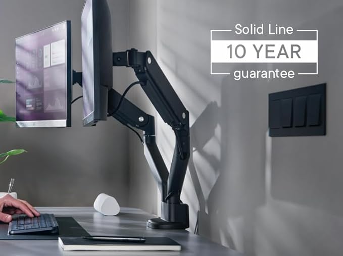 One For All Universal DM4210 Universal Monitor Mount Solid Dual Monitor arm100 x 100 Black