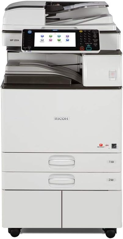 Ricoh Aficio MP 2554 Ledger/Tabloid-size Mono Laser Multifunction Copier - 25ppm, Copy, Print, Scan, 2 Trays and Stand (Renewed)