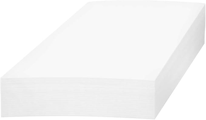 A5 Premium White Cardstock| For Copy, Printing, Writing | 5.83" x 8.27" inches (148 x 210 mm - Half of A4) | 100 Sheets Per Pack | 100 lb