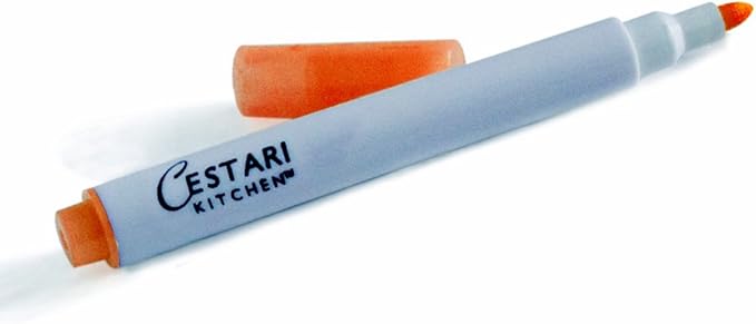 Orange Wine Glass Marker, Chalk Ink Pen for Vinyl Stickers, Mirrors, Glass, Stainless Steel, Ceramic