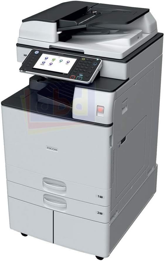 Ricoh Aficio MP 5054 Tabloid/Ledger-Size Black and White Laser Multifunction Copier - 50ppm, Print, Scan, Copy, Network, Auto Duplex, 4 Trays, Stand (Renewed)
