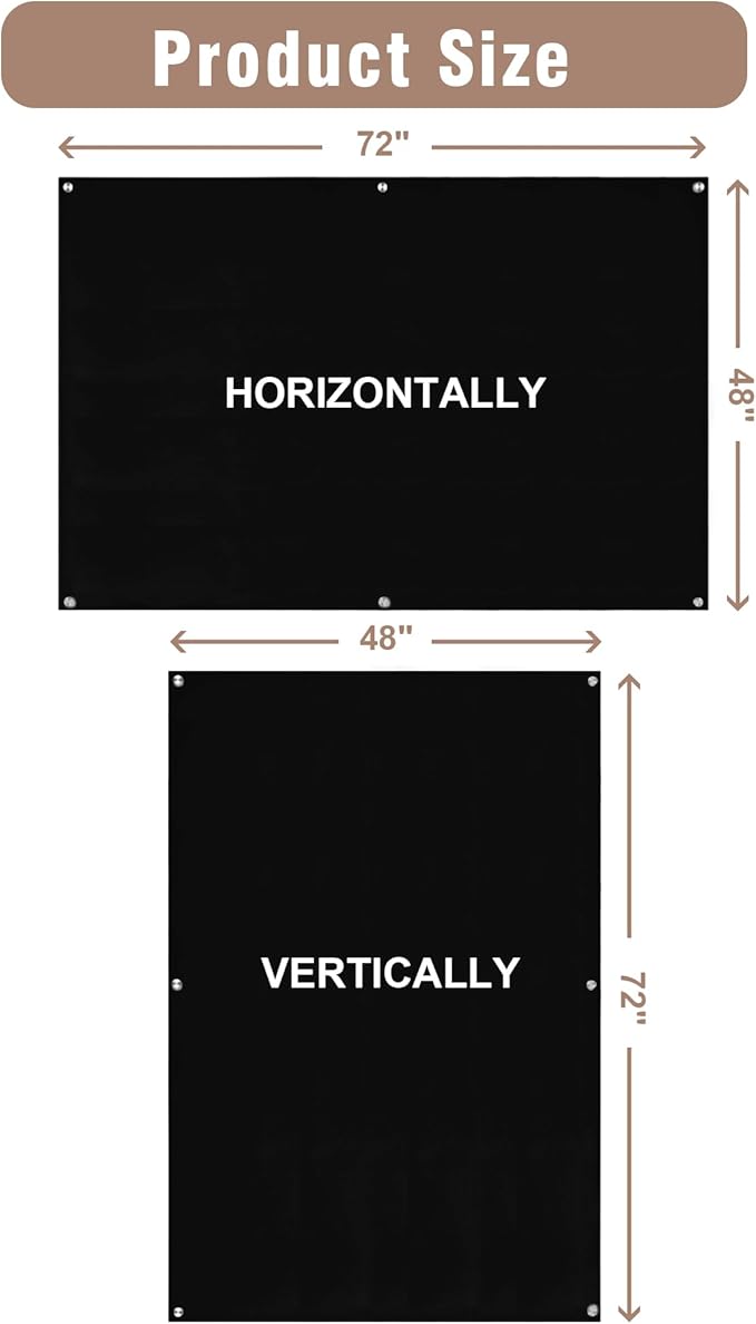 Magnetic Glass Whiteboard，72"x48" Wall Mounted Frameless Dry Erase Board for Office, Home & School Black