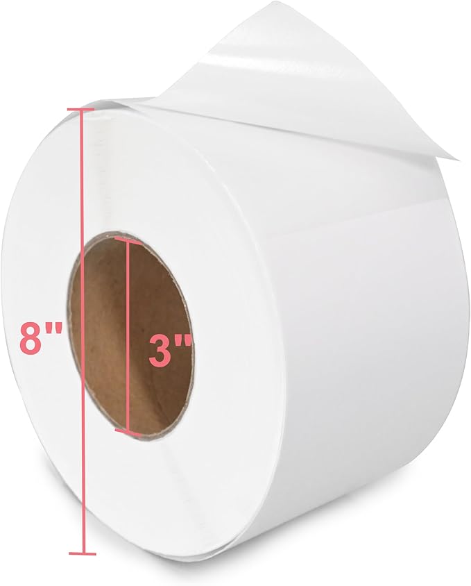 L LIKED 4000 Thermal Labels 4" x 6" Perforated Industrial Thermal Shipping Labels with 3" Core, (Commercial Grade)