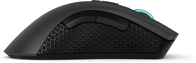 Lenovo Legion M600 RGB Wireless Gaming Mouse – 16,000 DPI, 9 Programmable Buttons, 200-Hour Battery Life, 50-Million Clicks Durability – Ambidextrous Computer Mouse (Black)