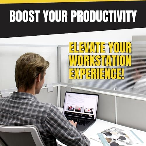 OBEX Screen Extender Polycarbonate Desk Privacy Panel & Divider for Office Cubicle, 18" x 60", Translucent