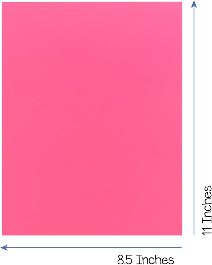 Hygloss Products Bright Colored Cardstock - 144 Sheets - 8.5x11 Card Stock Paper- 10-12 Bright Colors