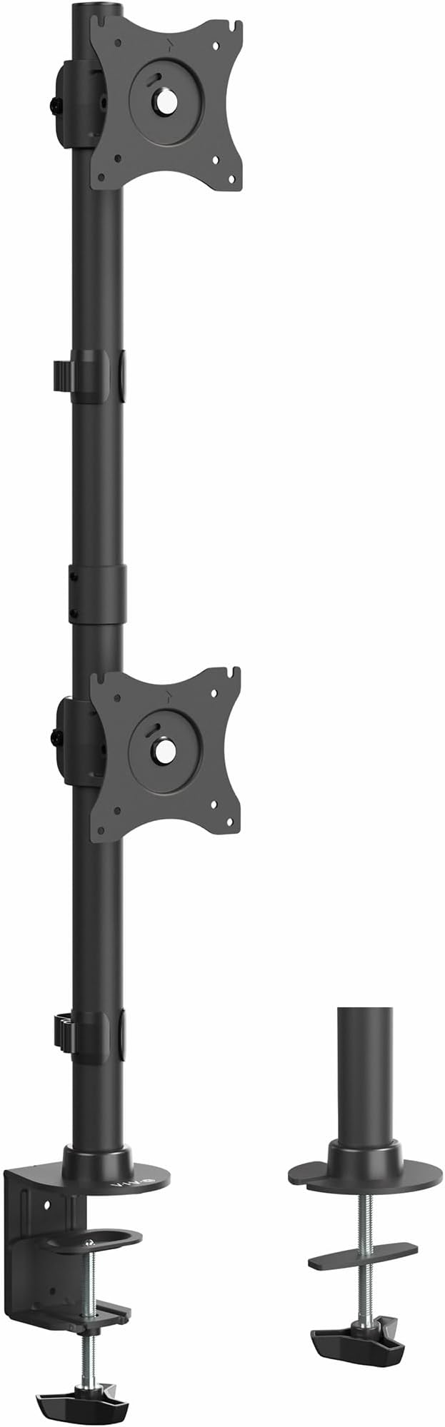 VIVO Dual Monitor Desk Mount Stand with Height Adjustment and VESA Plates for 2 LCD Ultrawide Screens up to 34 inches, Stacked Array, STAND-V002R