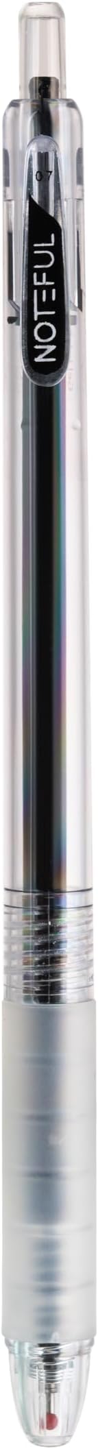 Sleek Retractable Gel pens 0.7mm Needle Tip Pen for Journaling Note Taking, School Supplies, Office Supplies and Smooth Writing (Pack of 12) (Black, 1 Count (Pack of 12))