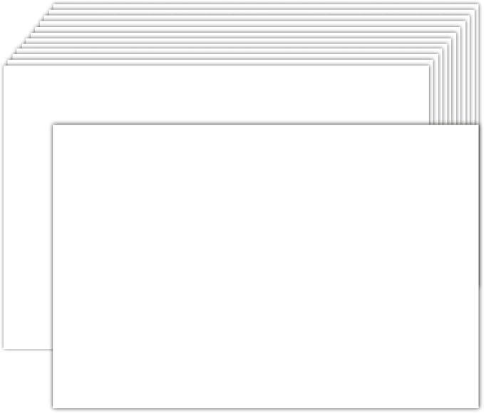 300 Pack White Blank Index Cards 4x6 Thick Paper, Goefun 80lb Heavyweight CardStock Unlined Notecards for Postcards, Photo Paper, Recipe Cards