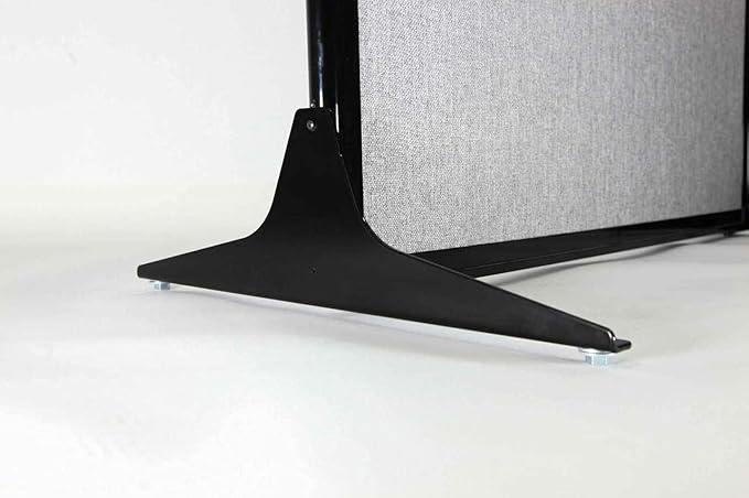 Versare Workstation Partition | Portable Wall Divider | Modern Office Cubicle | Free Standing Privacy Screen | Flexible Work Space | 66" x 70" Slate Fabric Panels