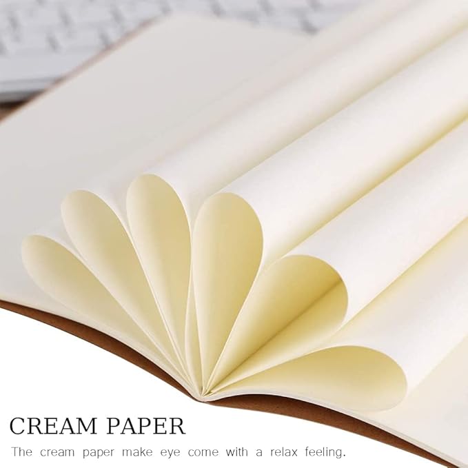 LIONSOUL 90 Pack A5 Blank Kraft Notebooks Bulk, Blank Paper Sketchbooks, Writing Blank Journal Notebook in Bulk, 80 Pages, 8.3x5.5 inch, for Gifts Travelers Office and School Supplies